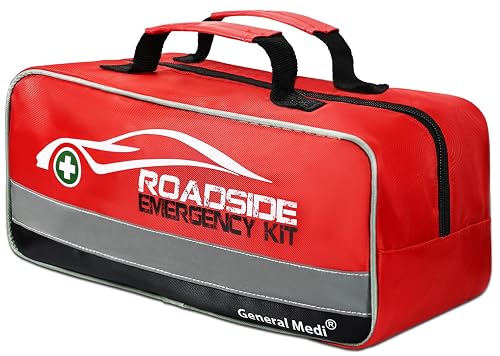 General Medi 127-Pieces Roadside Car Emergency Kit