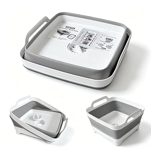 GIMWA Collapsible Wash Basin with Drain Plug