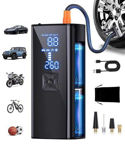 GJOSYOI Tire Inflator Portable Air Compressor