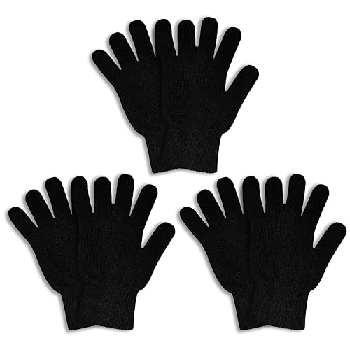 GLEDLOVES 3 Pairs Winter Magic Gloves Adults