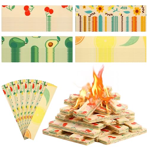 Glenmal 60 Pcs Natural Beeswax Fire Starters