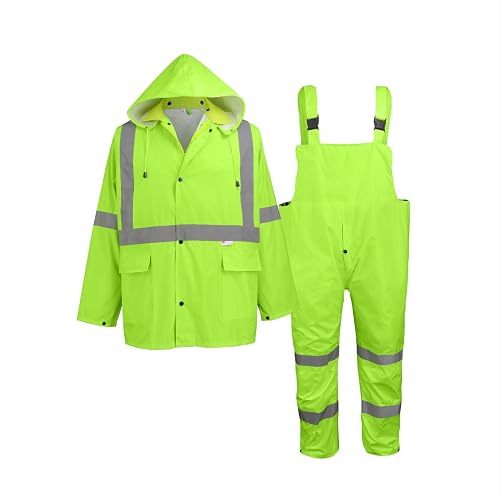 Global Glove FrogWear GLO-8000 Unisex High-Visibility Rain
