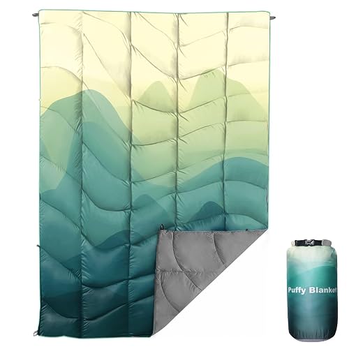GLORSIGN Puffy Camping Blanket