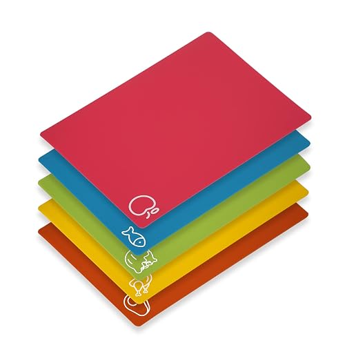 Goodluck 5 Pieces Flexible Cutting Boards