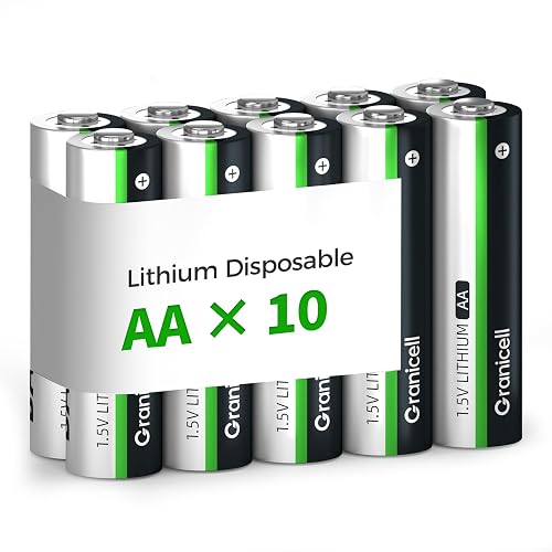 Granicell 10-Pack Lithium AA Batteries