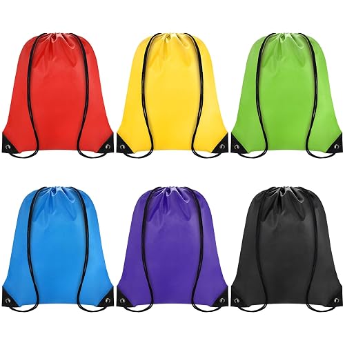 Grneric Drawstring Backpack Bulk 6 PCS