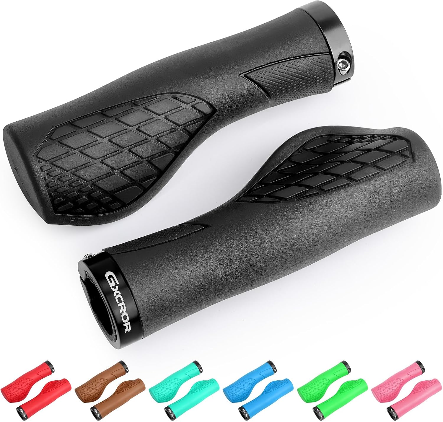 GXCROR Ergonomic Dual-Density Absorbing Handlebar Grips