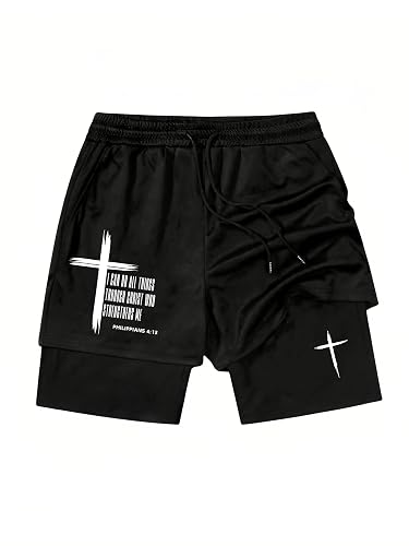 GYOVL Men 2 in 1 Shorts I