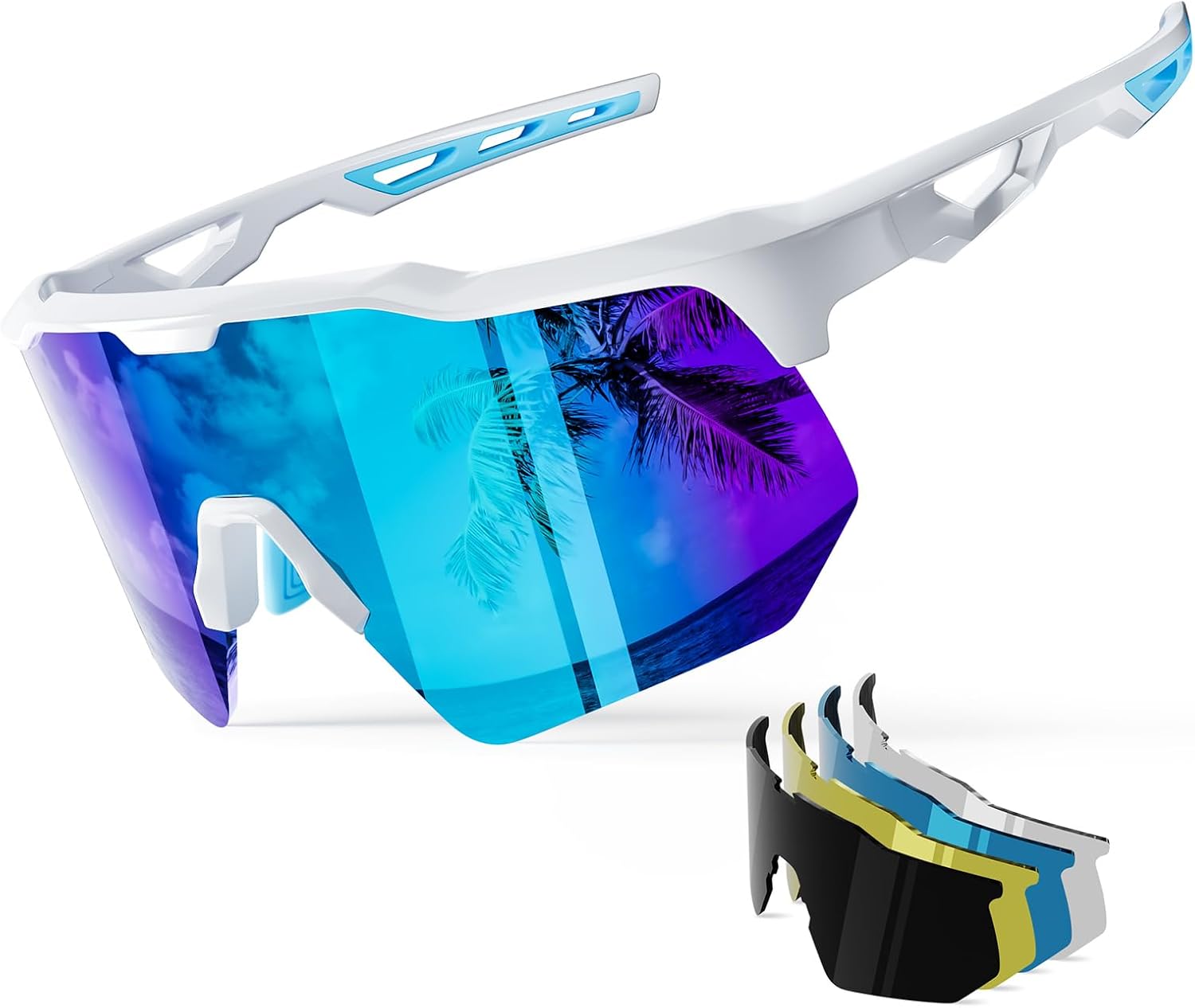 HAAYOT Polarized Sunglasses Baseball Interchangeable