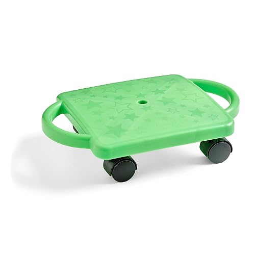 hand2mind Green Indoor Scooter Board with Handles