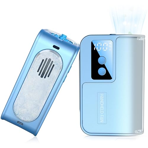 Handheld Fan with Ice Cooling Plate
