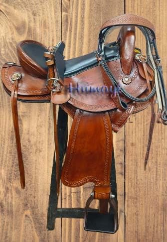 Handmade Comfort Trail Without Horn Leather Endurance