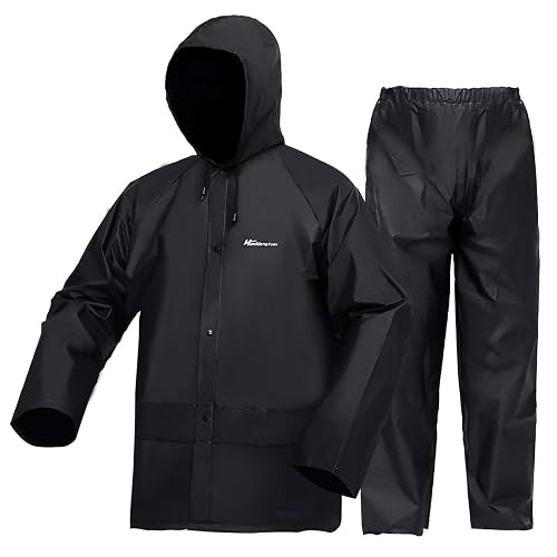 HANMENGXUAN Rain Suits for Men Ultra-Lite Waterproof