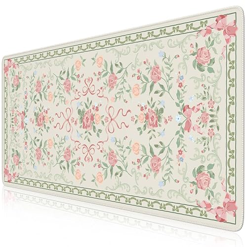 HAOCOO Cute Floral Desk Mat