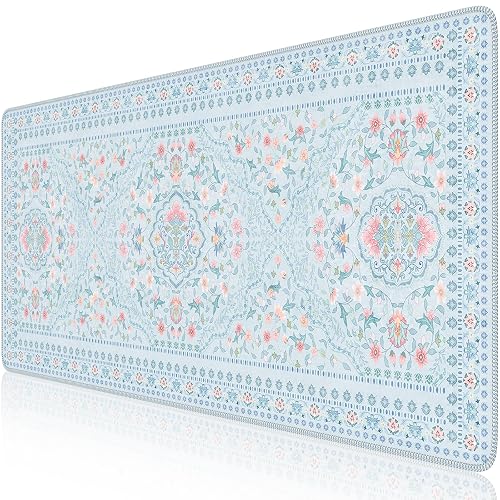 HAOCOO Floral Desk Mat for Keyboard and