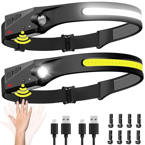 Headlamp Rechargeable 2PCS Lanterns & Headlamps