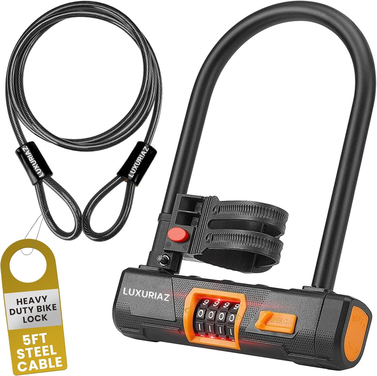 Heavy Duty Bike Lock with 5ft