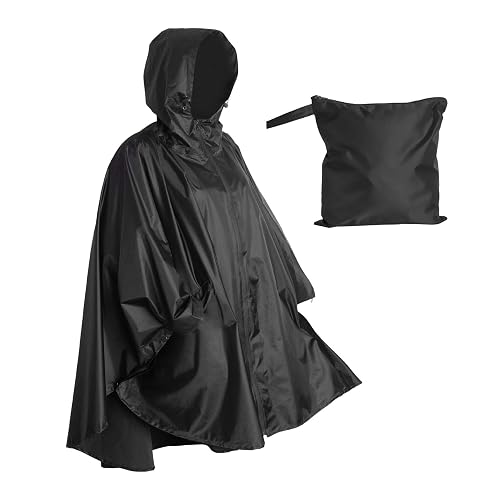 Heavy Duty Rain Poncho for Backpacking