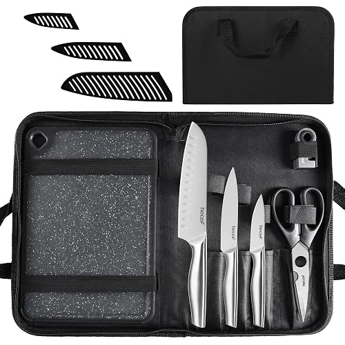hecef 10-in-1 Knife Set with Heavy Duty