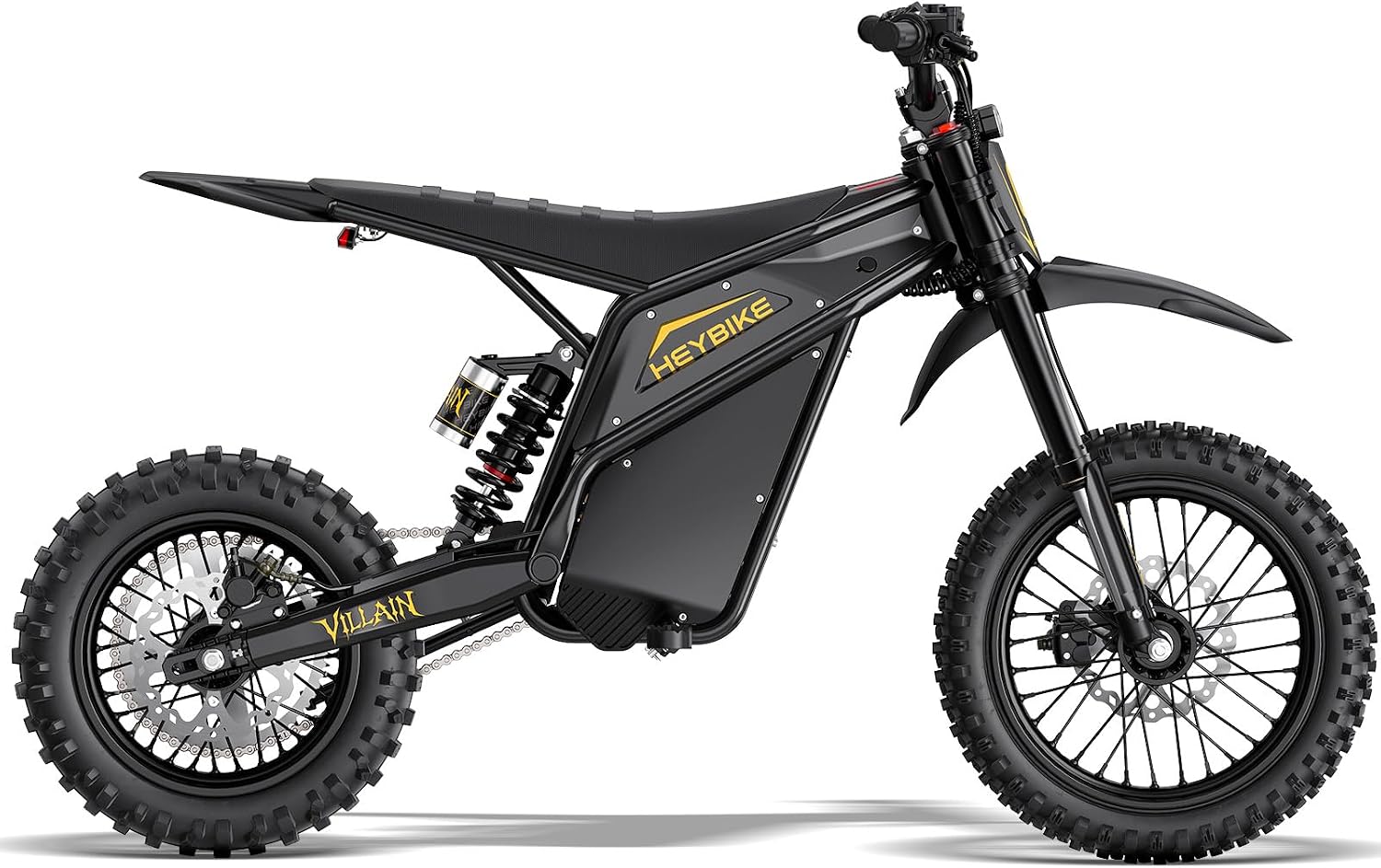 Heybike Villain electric dirt bike for teens with reverse gear