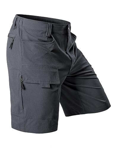 Hiauspor Men's Hiking Cargo Shorts 9"/10" Quick