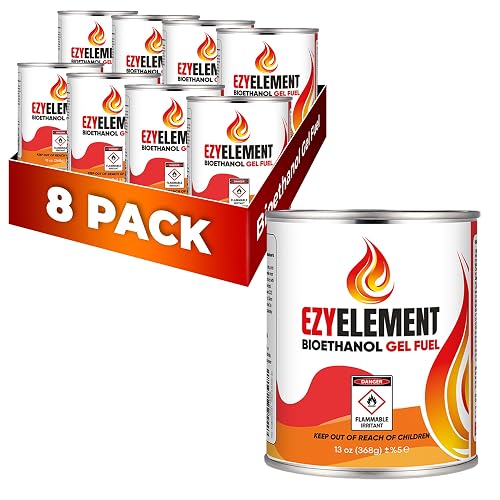 High-Performance Bioethanol Gel Fuel Cans - Clean