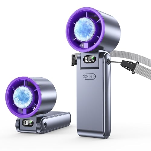 Hihvls Portable Handheld Fan with Ice Cooler