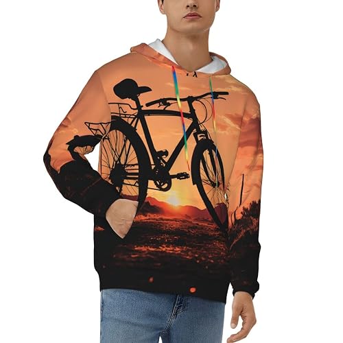 HJTRW Men's Fleece Pullover Hoodie Long Sleeve
