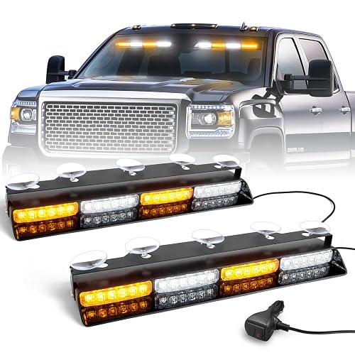 HLauto 6Z4J Emergency Dash Strobe Lights: 2x16.8