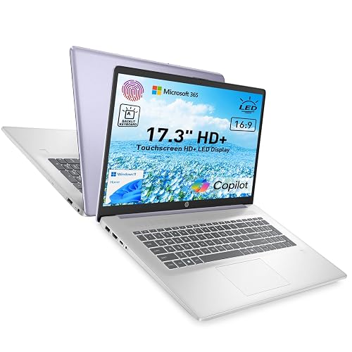 HP 17.3" Touchscreen Laptop w/Microsoft 365