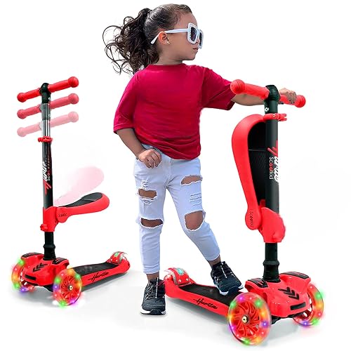 Hurtle 3-Wheeled Scooter - Wheel LED Lights
