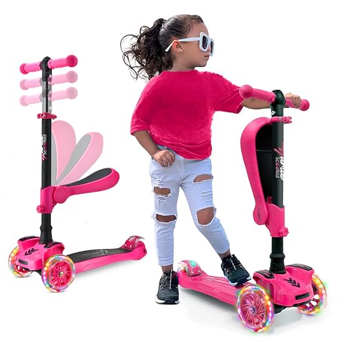 Hurtle 3-Wheeled Scooter Kids LED Lights