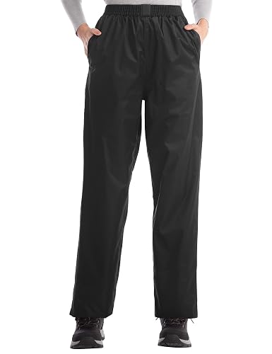 iCreek Women's Rain Pants Waterproof Hiking Pants