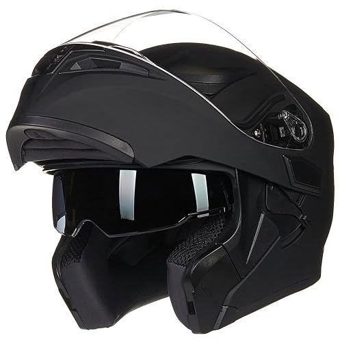 ILM Motorcycle Dual Visor Flip up Modular