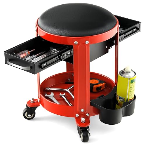IRONMAX Rolling Mechanic Stool