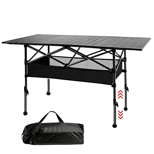 Jacgood Aluminum Roll Top Camping Table