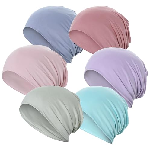 JarseHera 6PCS Cotton Slouchy Beanie Soft Sleep