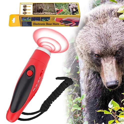 JIUSAIRUI 120dB Electronic Bear Horn to Scare