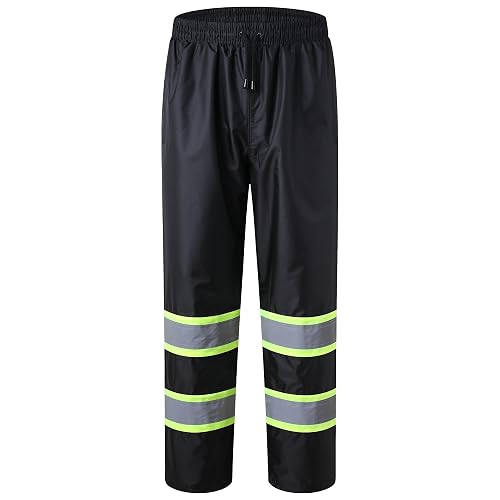 JKSafety Hi-Vis Rain Pants for Men Women