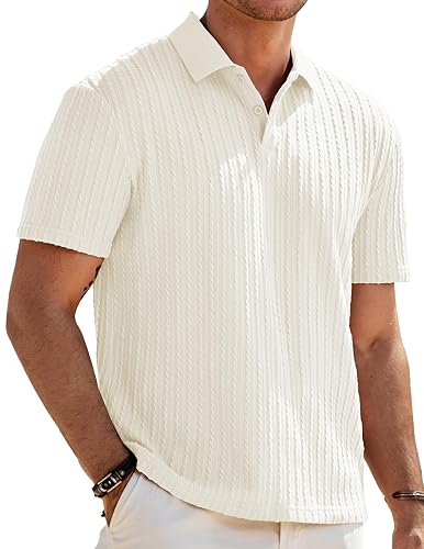 JMIERR Mens Casual Polo Shirt Summer Short