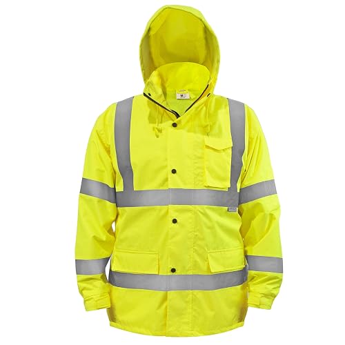 JORESTECH Hi-Visibility Waterproof Rain Jacket with Mesh