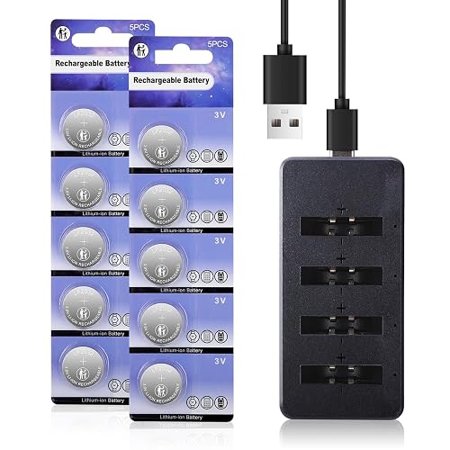 JOXIYECLTL LF2032 Rechargeable Batteries Replace CR2032