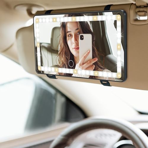 JOYTUTUS Car Sun Visor Vanity Mirror with