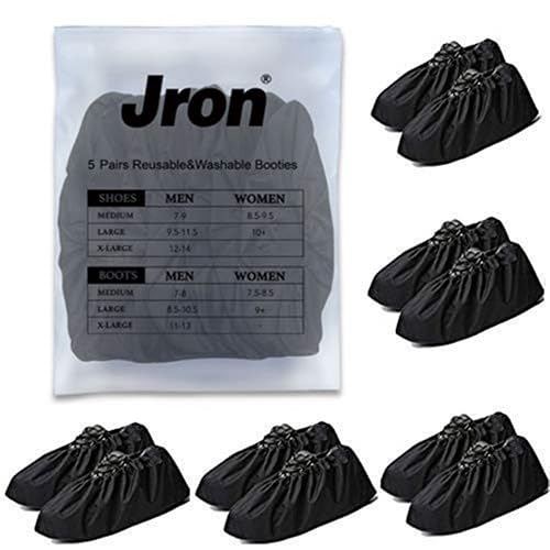 Jron 5 Pairs Premium Reusable Washable Shoe