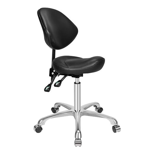 Kaleurrier Saddle Stool with Back Support