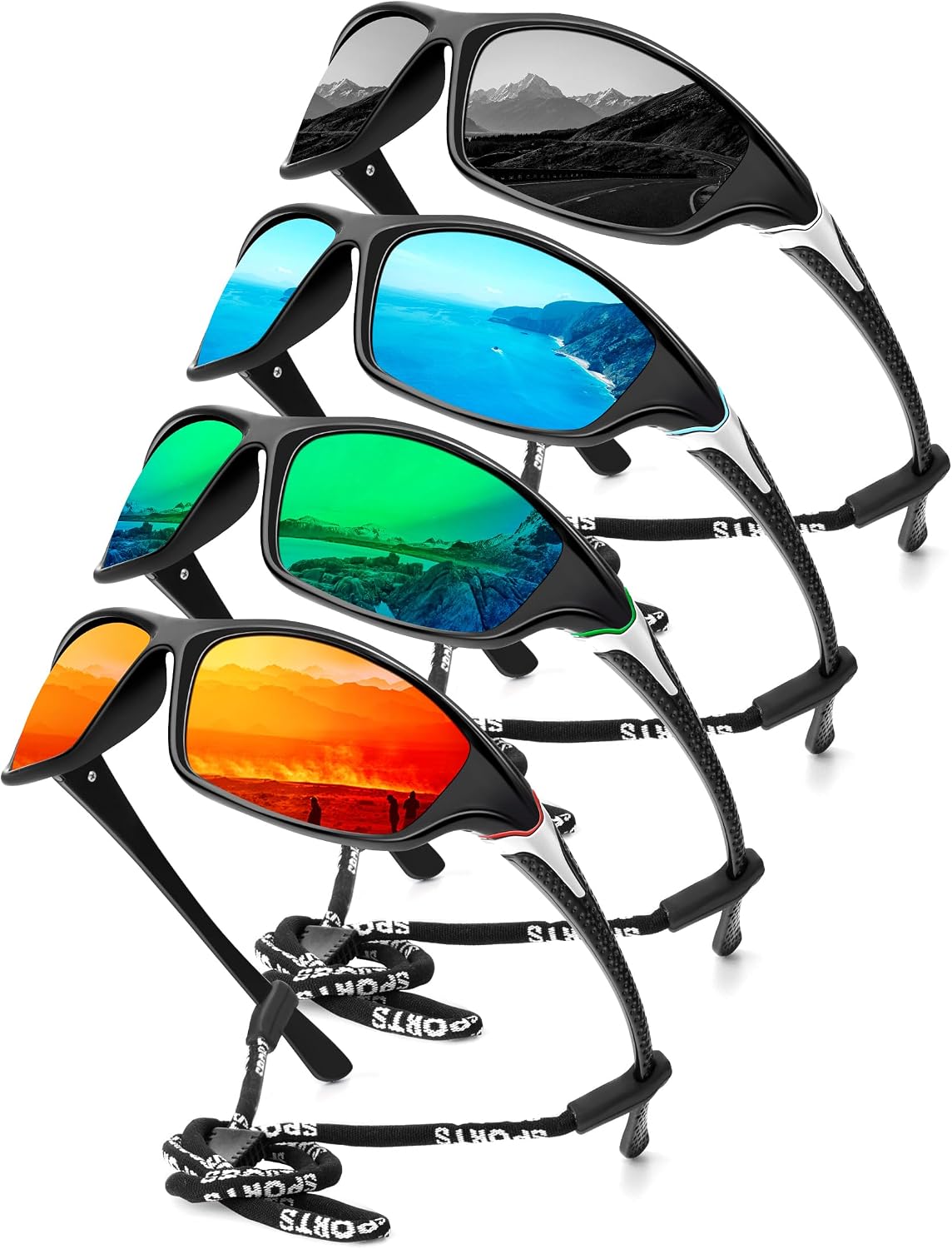 KALIYADI Polarized Sunglasses Men Sports Sunglassses