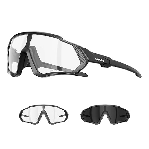 KAPVOE Photochromic Cycling Glasses Men Women Mountain