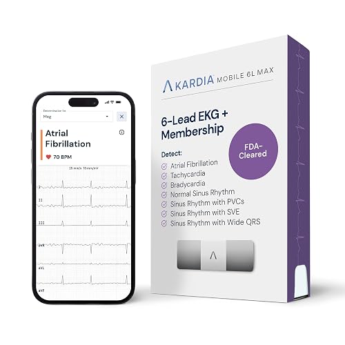 KardiaMobile 6L Max EKG Monitor Heart Rate
