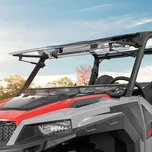 KEMIMOTO 3-IN-1 Front Flip Windshield Compatible with