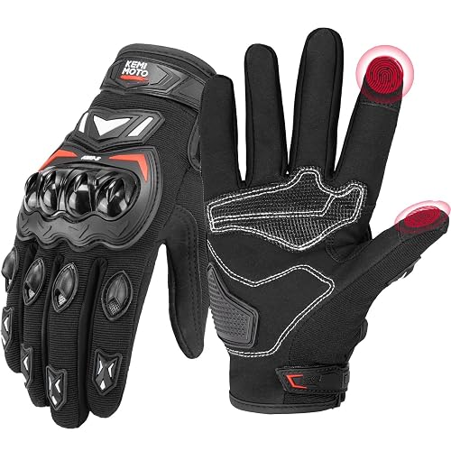 KEMIMOTO Motorcycle Gloves for Men